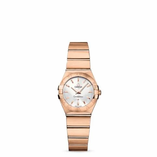 Omega Constellation Quartz 24 Brushed Red Gold / Silver 123.50.24.60.02.001 (12350246002001)